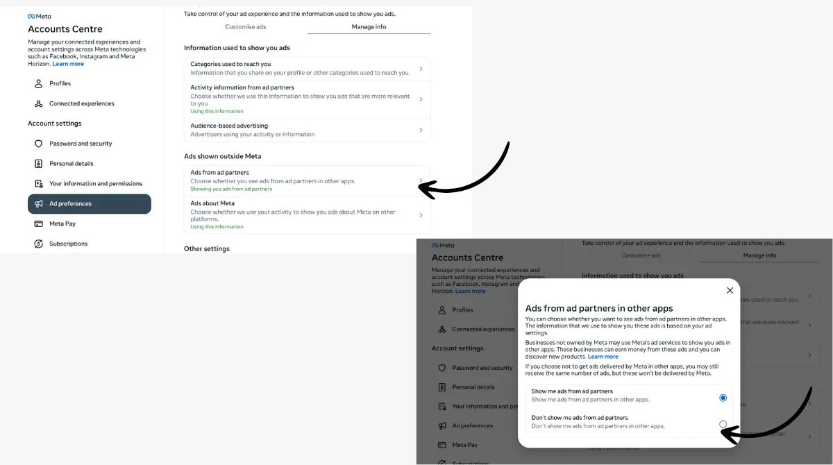 Limit Data from Partners