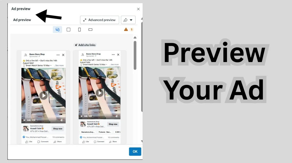 Preview Your Ad