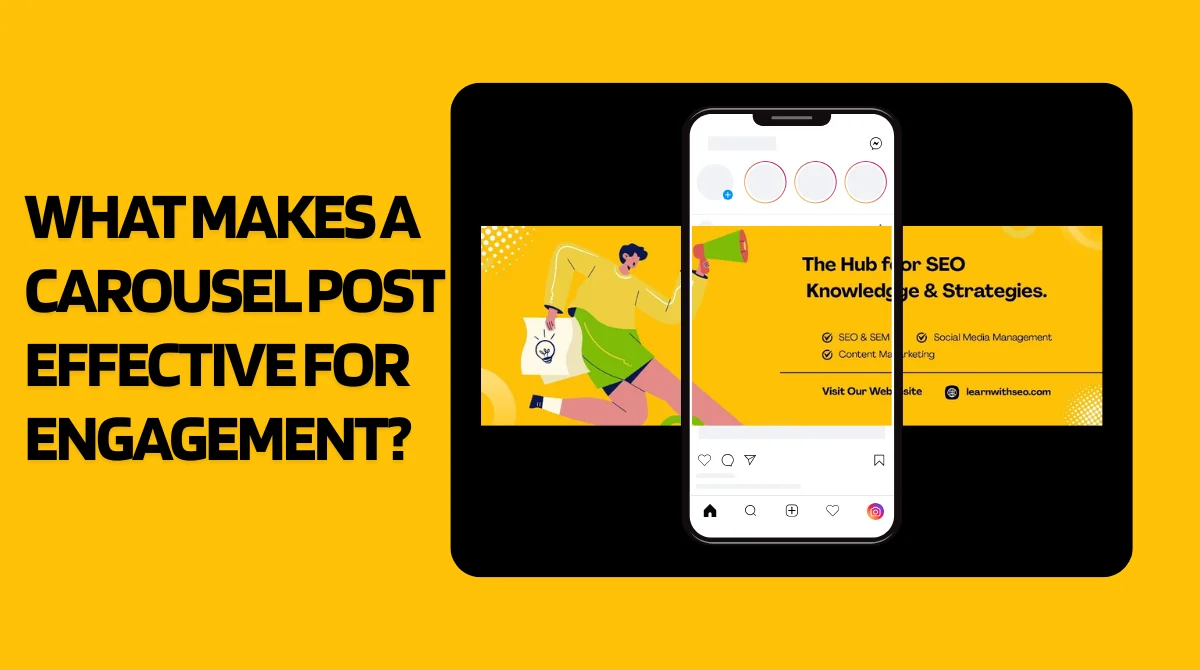 Carousel post design for engagement