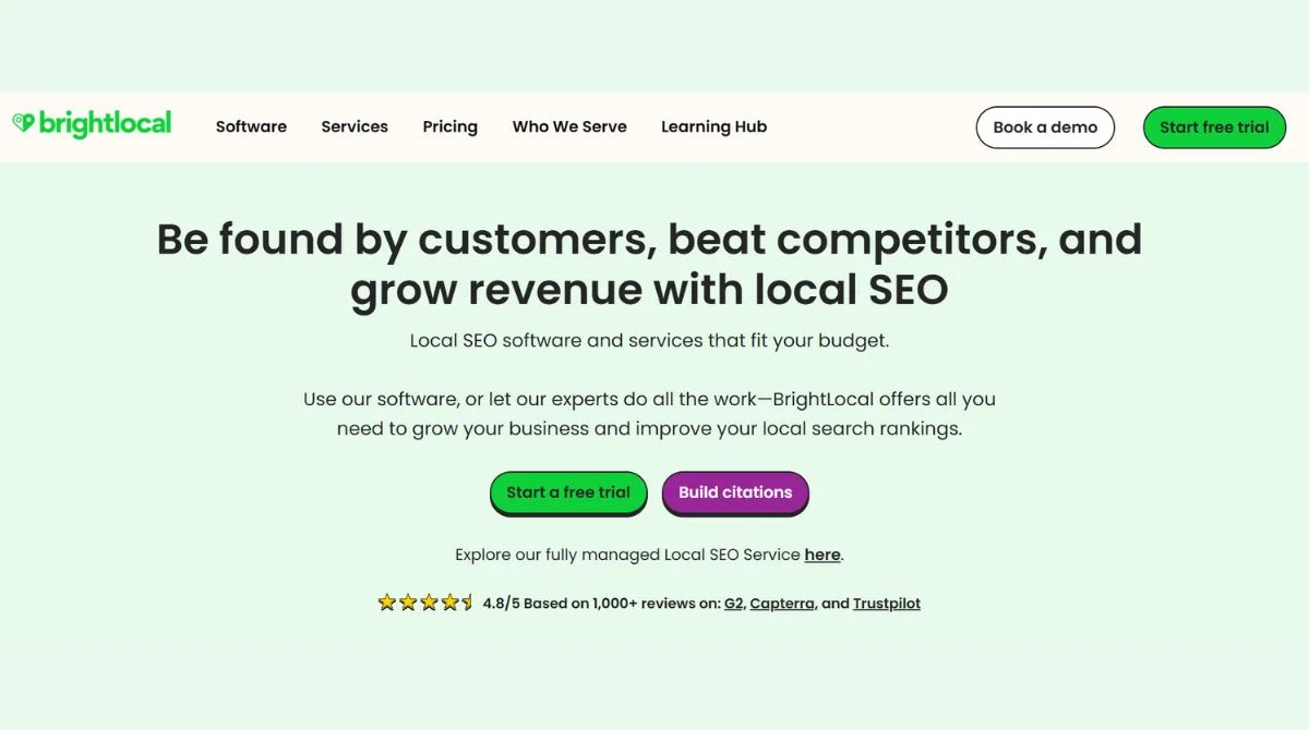 BrightLocal Dashboard