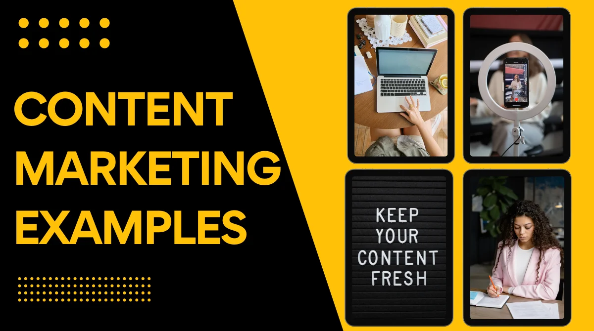 Content marketing examples collage
