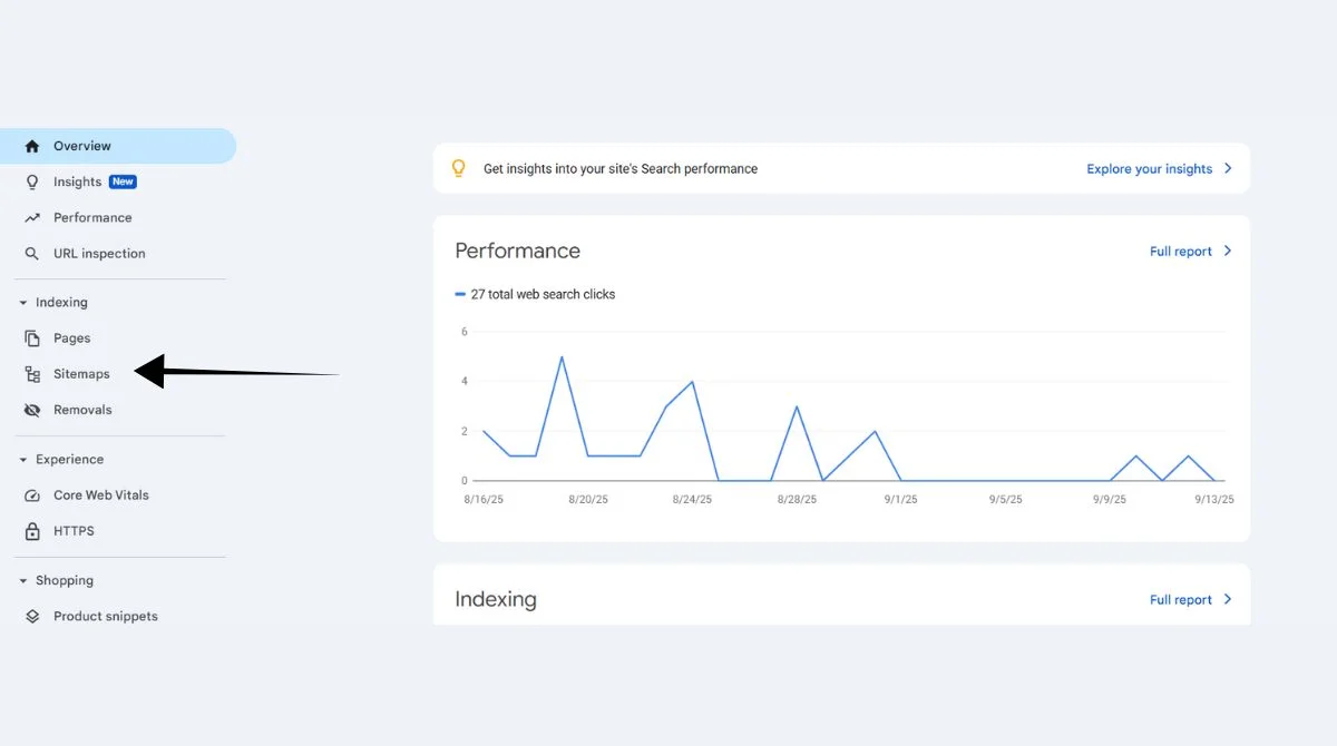 GSC Dashboard overview