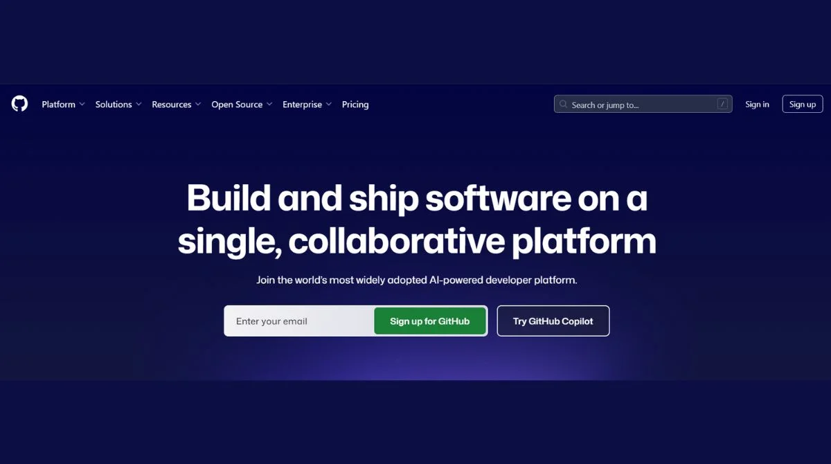 GitHub Interface