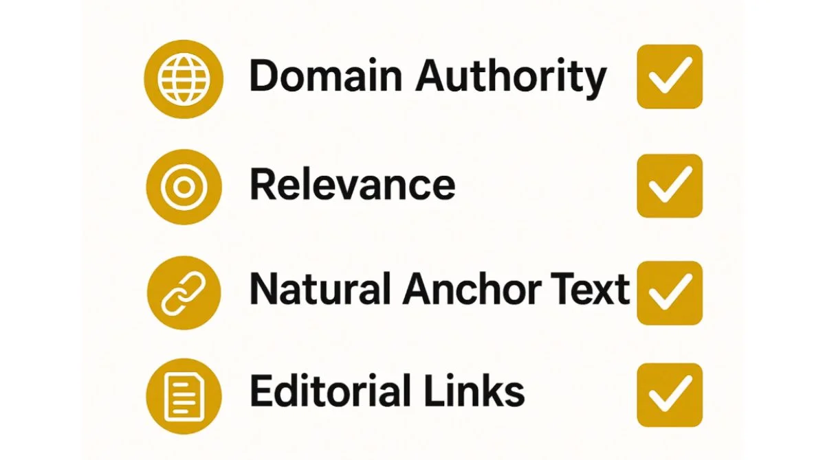 High-quality backlink checklist