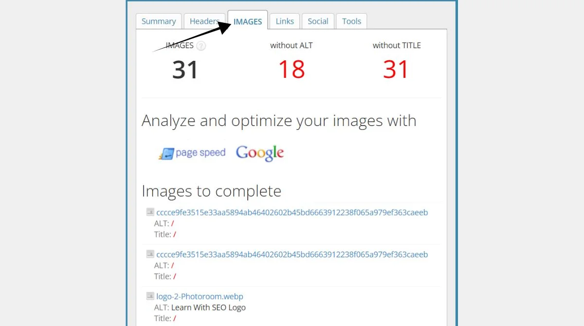 Image Optimization Checks