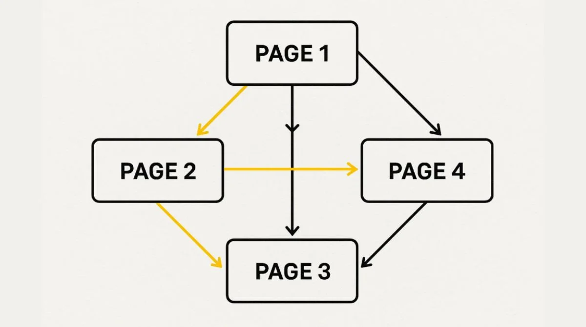Internal Linking structure infographics