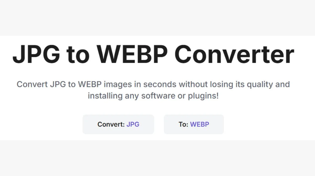 JPG to WEBP image converter tool