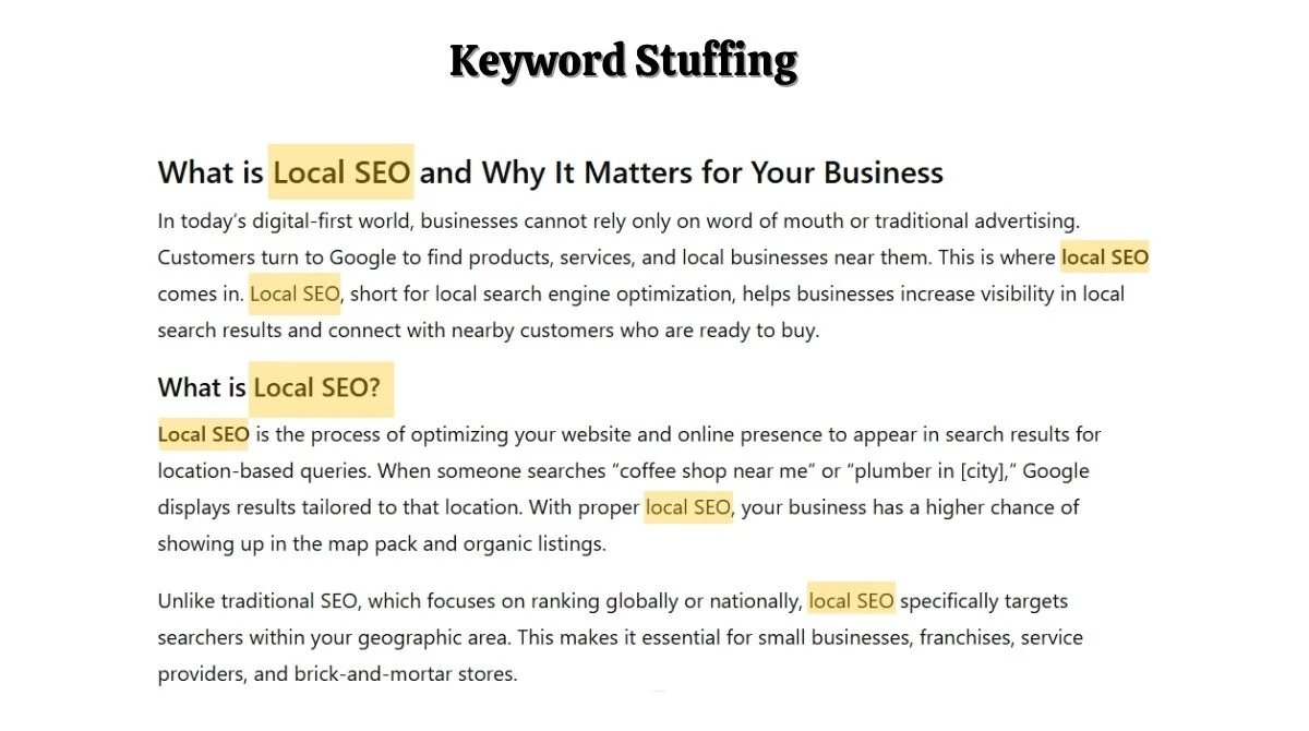 Keyword Stuffing