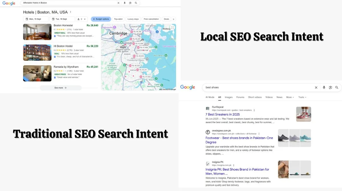 Local vs Traditional SEO search intent