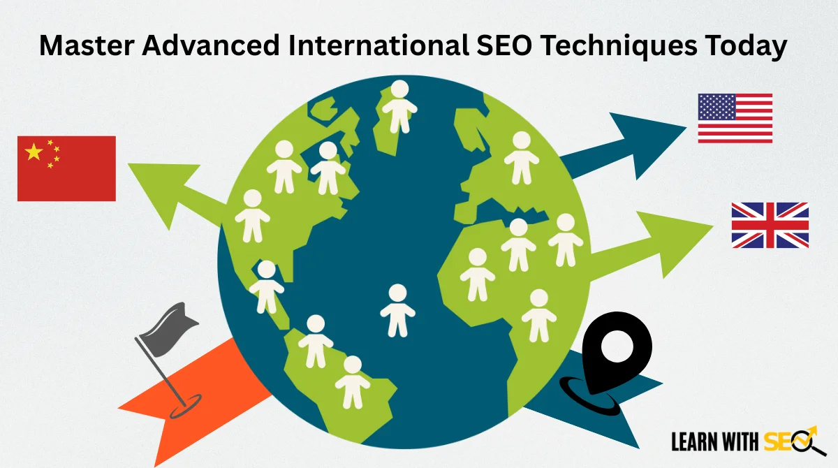 Global SEO techniques with country flags