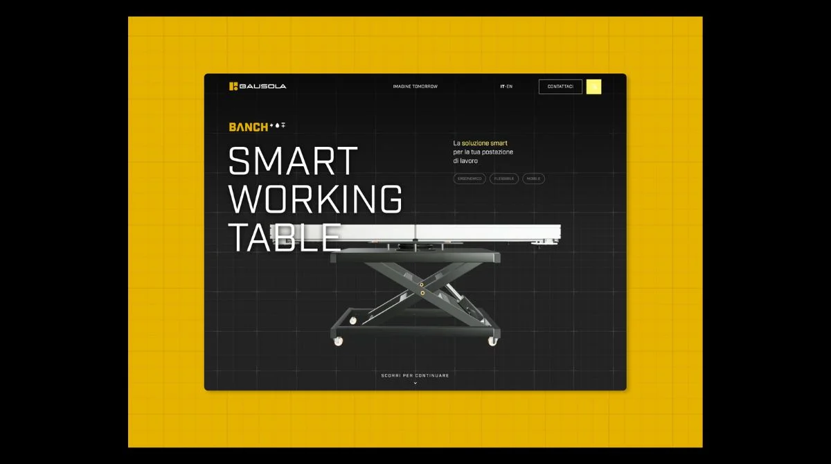 Modern single page website