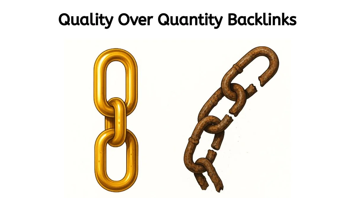 Quality vs quantity backlinks comparison