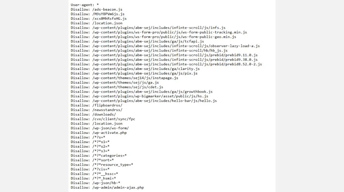 Robots.txt file