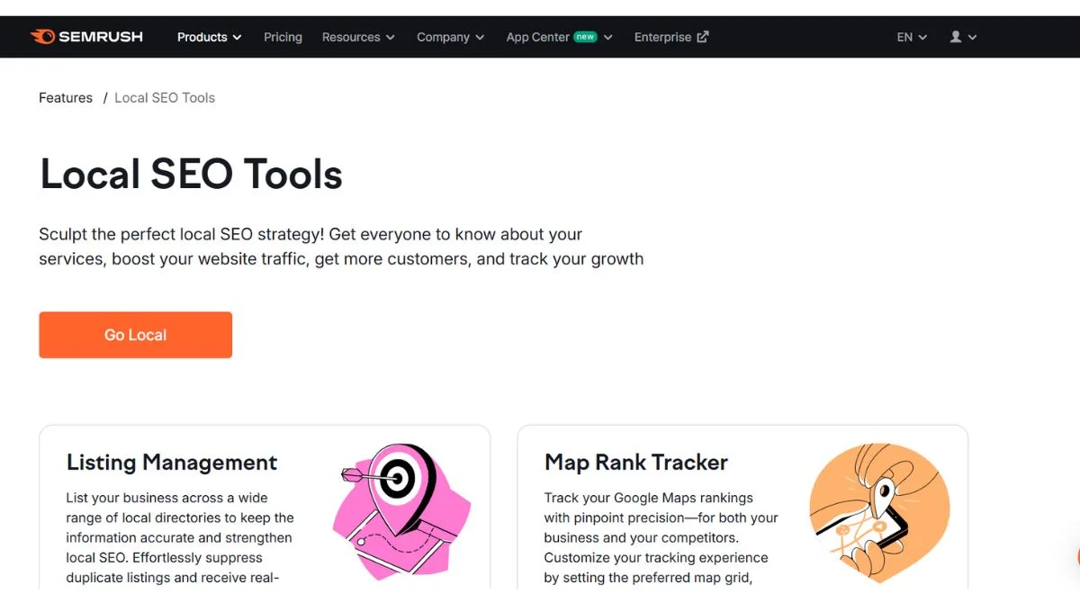 SEMrush Dashboard