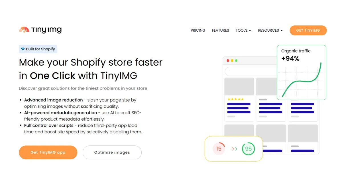 TinyIMG SEO & Image Optimizer app