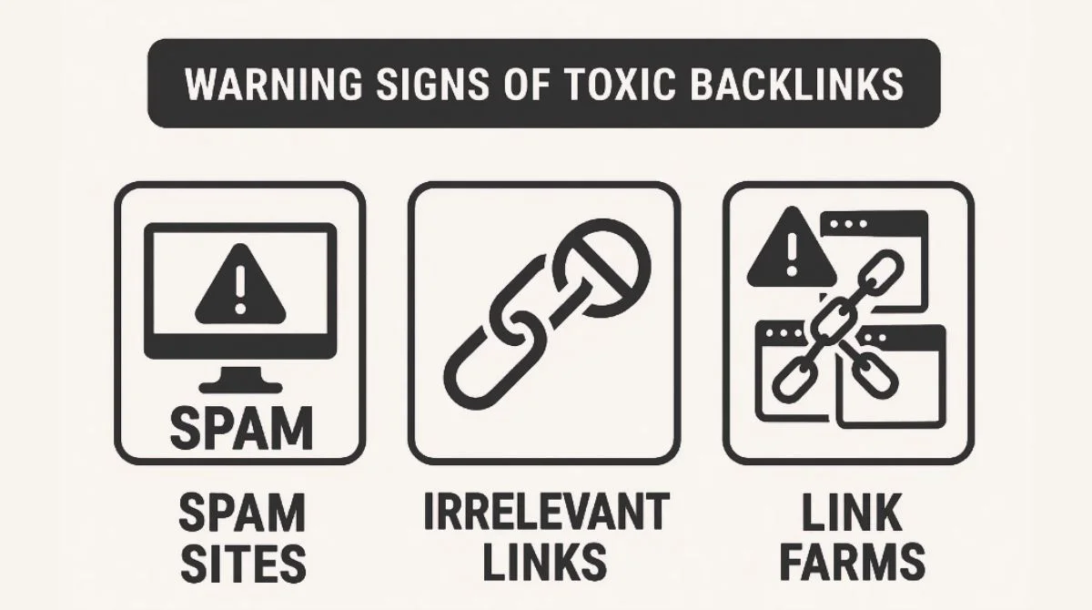 Toxic backlink warning signs