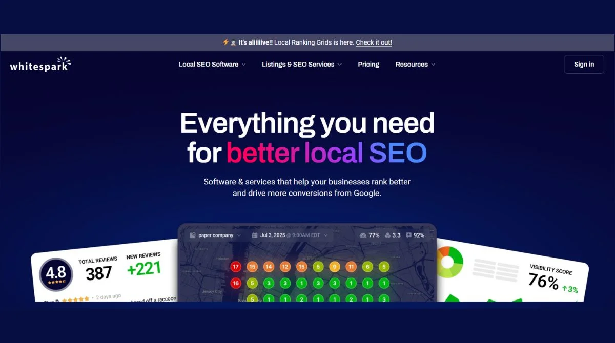 Whitespark Dashboard
